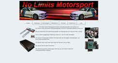Desktop Screenshot of no-limits-motorsport.de